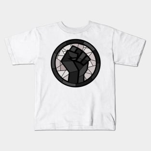 BLM Stained Glass Fist Kids T-Shirt